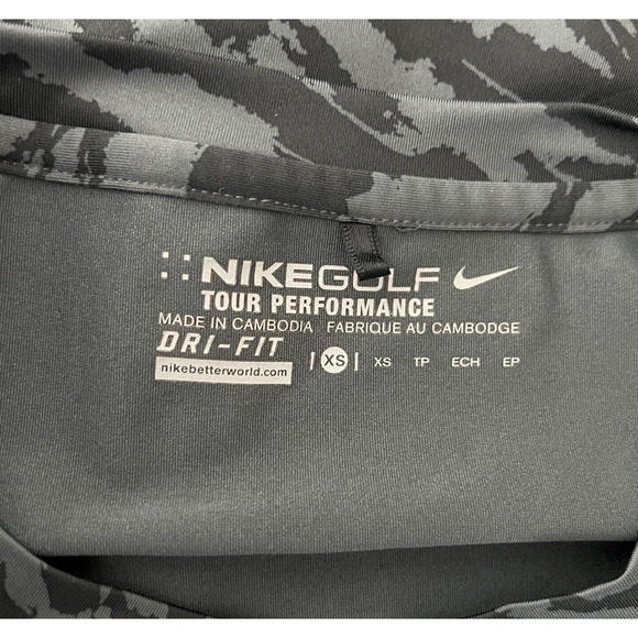 Nike Shirt Womens XS Gray Dri-Fit Golf Tour Performance Base Layer Athleisure - Picture 7 of 7